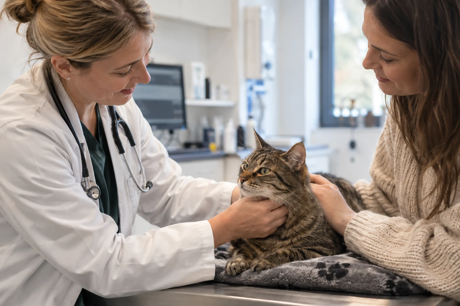 Kat tijdens een preventieve controle